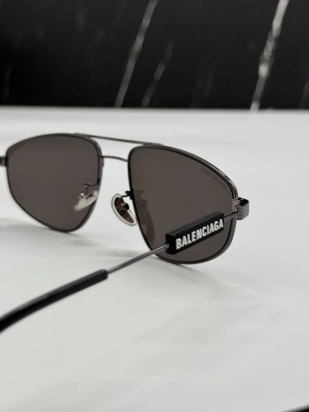 NEW BALENCIAGA BB0115S 001 BLACK PILOT UNISEX SUNGLASSES BALENCIAGA EYEWEAR